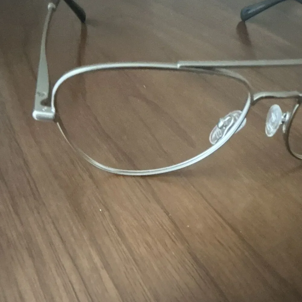 Look Optic Cooper Aviator Full Rim Metal Eyeglasses Frames Silver 56-16-140
